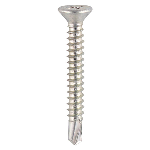 TIMCO Window Fabrication Screws Countersunk Self-Tapping Self-Drilling Point - Zinc 4.8 x 25 423z