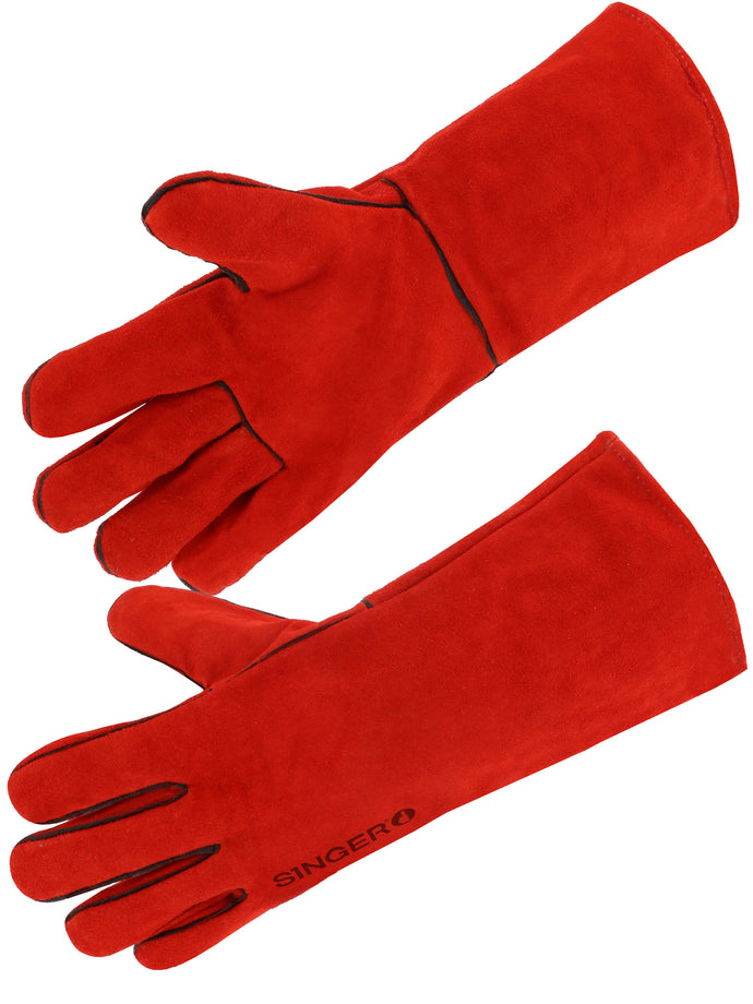 SINGER 51SIREP15 RED SPLIT WELDER GLOVE 35CM