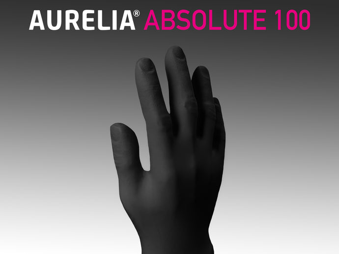 Aurelia® Absolute 100 Nitrile Powder-Free Black Examination Gloves