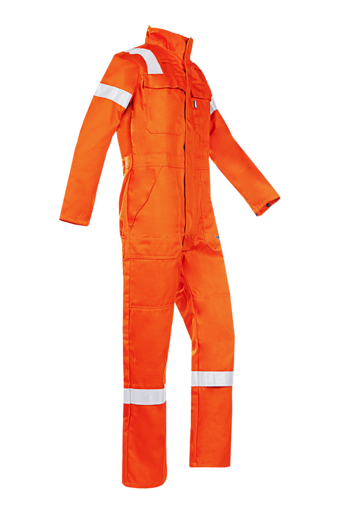 SIOEN CARLOW ORANGE FLAME RETARDANT Hi-VIZE ARC SAFETY COVERALL