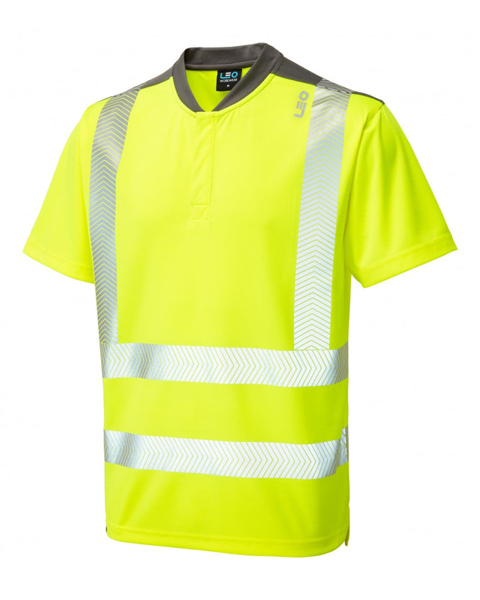 T12-Y-LEO - PUTSBOROUGH ISO 20471 Class 2 Performance T-Shirt Yellow