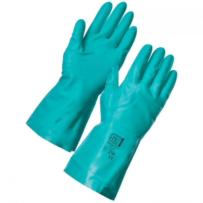 SUPERTOUCH  NITRILE N15 LONG RUBBER GLOVE G93