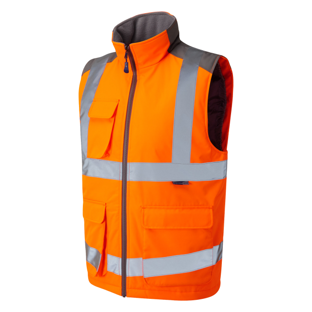 LEO TORRINGTON ISO 20471 CLASS 2 BODYWARMER, ORANGE