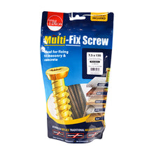 Load image into Gallery viewer, TIMCO Concrete Screws 7.5 X 150 (30 PACK)  TX Flat Countersunk
